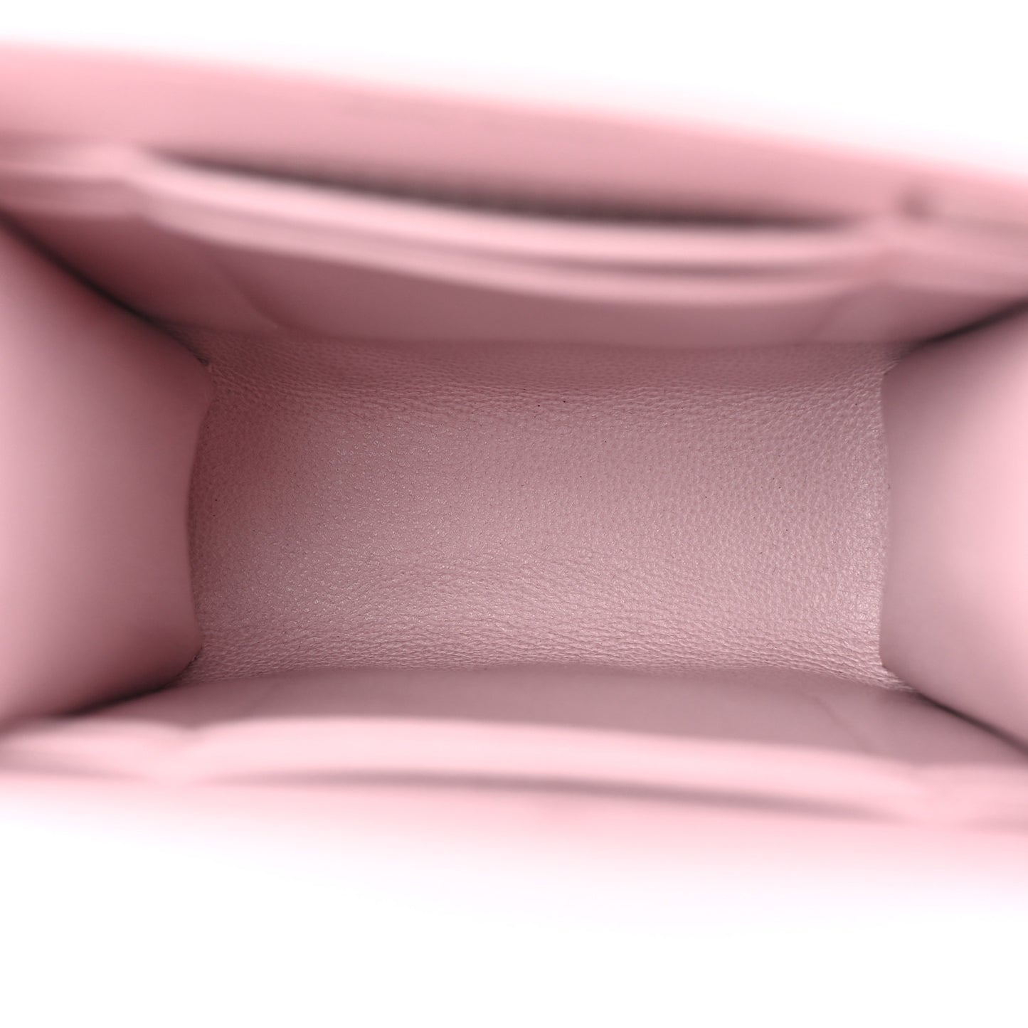 Grained Calfskin Quilted CC Box Clutch With Chain Rose