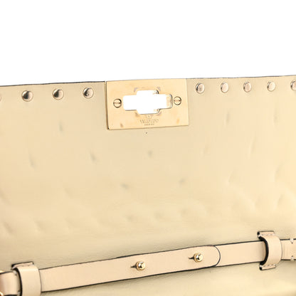 Valentino Garavani Nappa Rockstud Spike Wallet on Chain Light Ivory 10 of 12