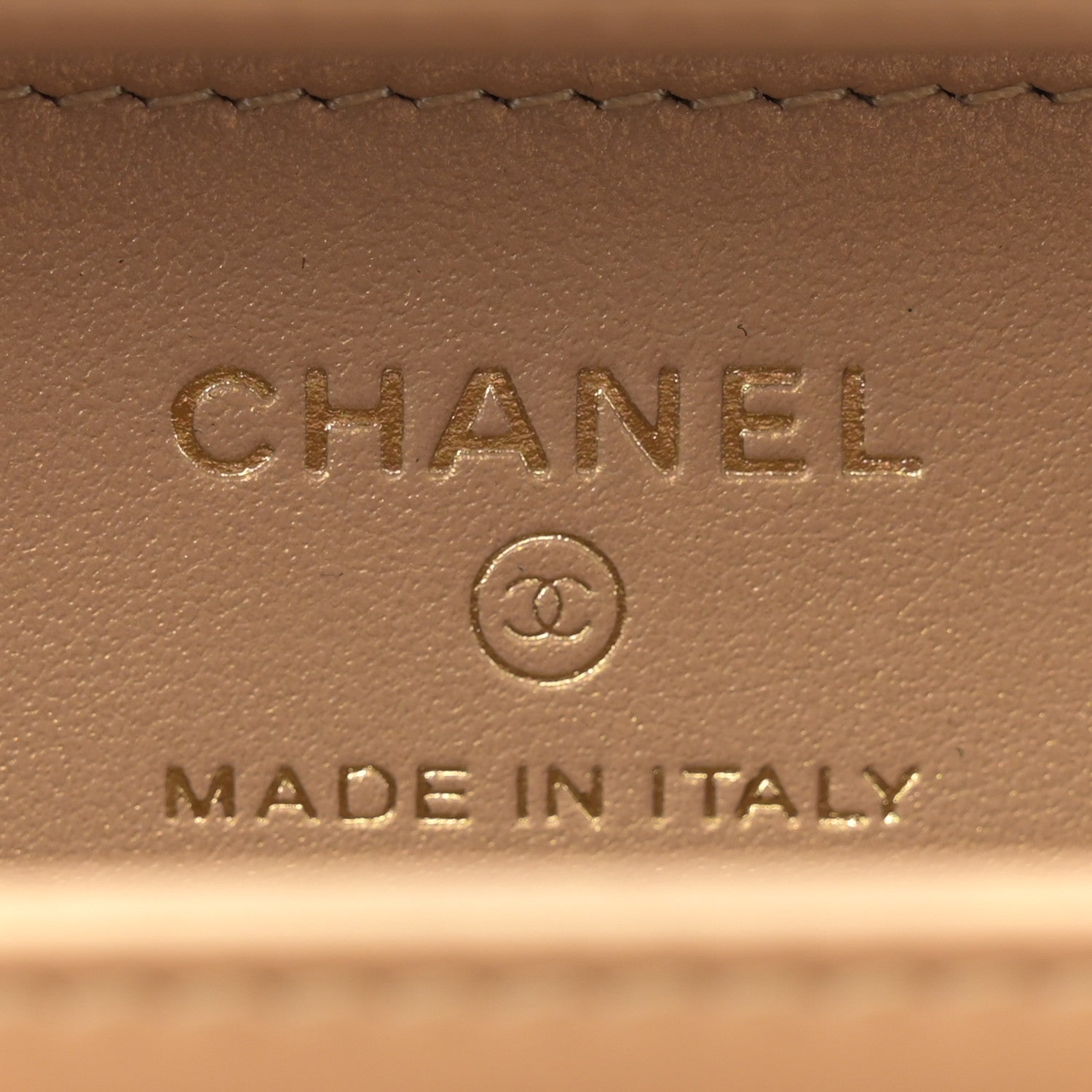 Chanel Lambskin Metal Quilted Extra Mini Vanity Case With Chain Black Gold 6 of 12