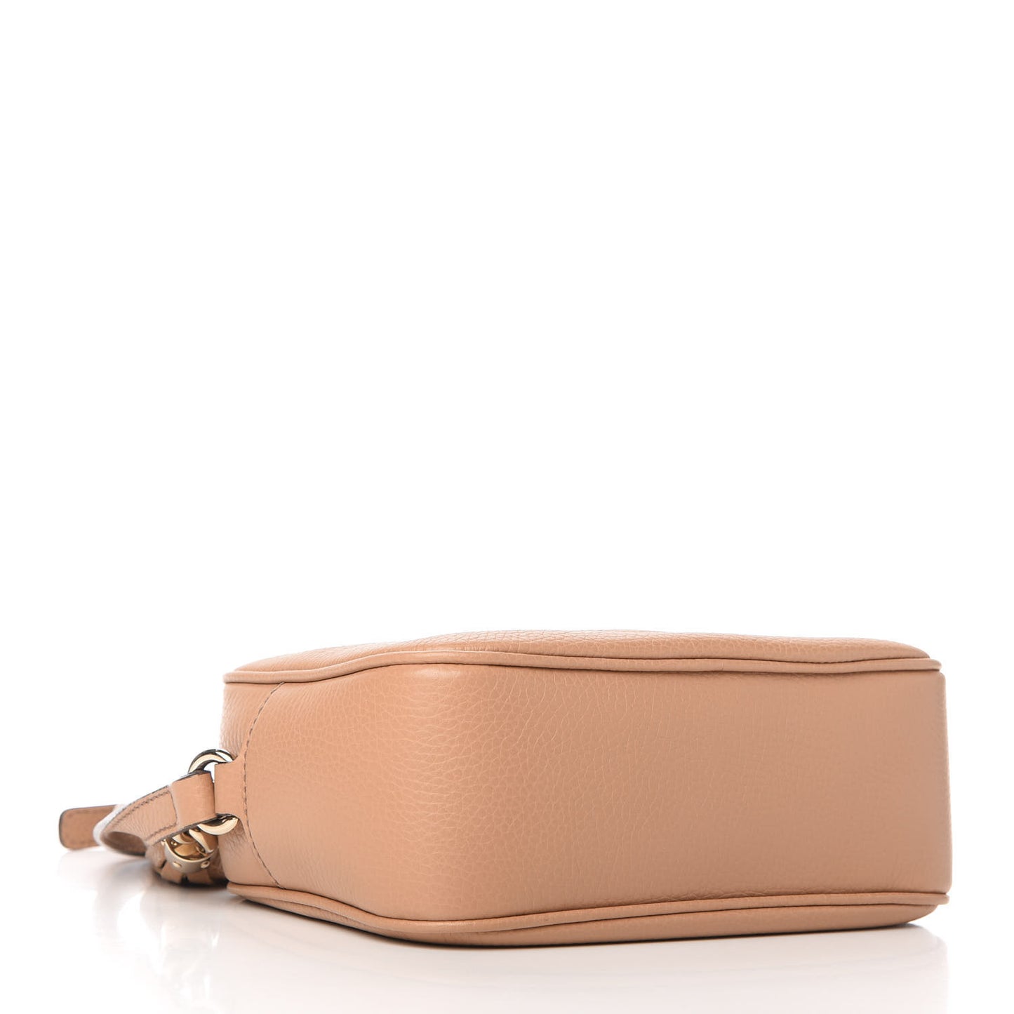 Pebbled Calfskin Small Soho Disco Bag Camelia