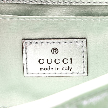 Gucci Iridescent Nappa Vertical Matelasse Small Maxi Horsebit Chain Shoulder Bag Iridescent Salvy Green 6 of 9