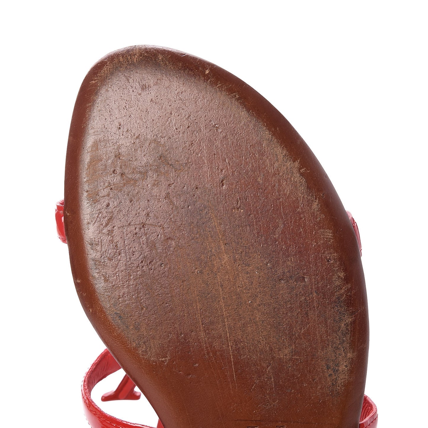 Patent Paradiso Flat Sandals 37.5 Rouge