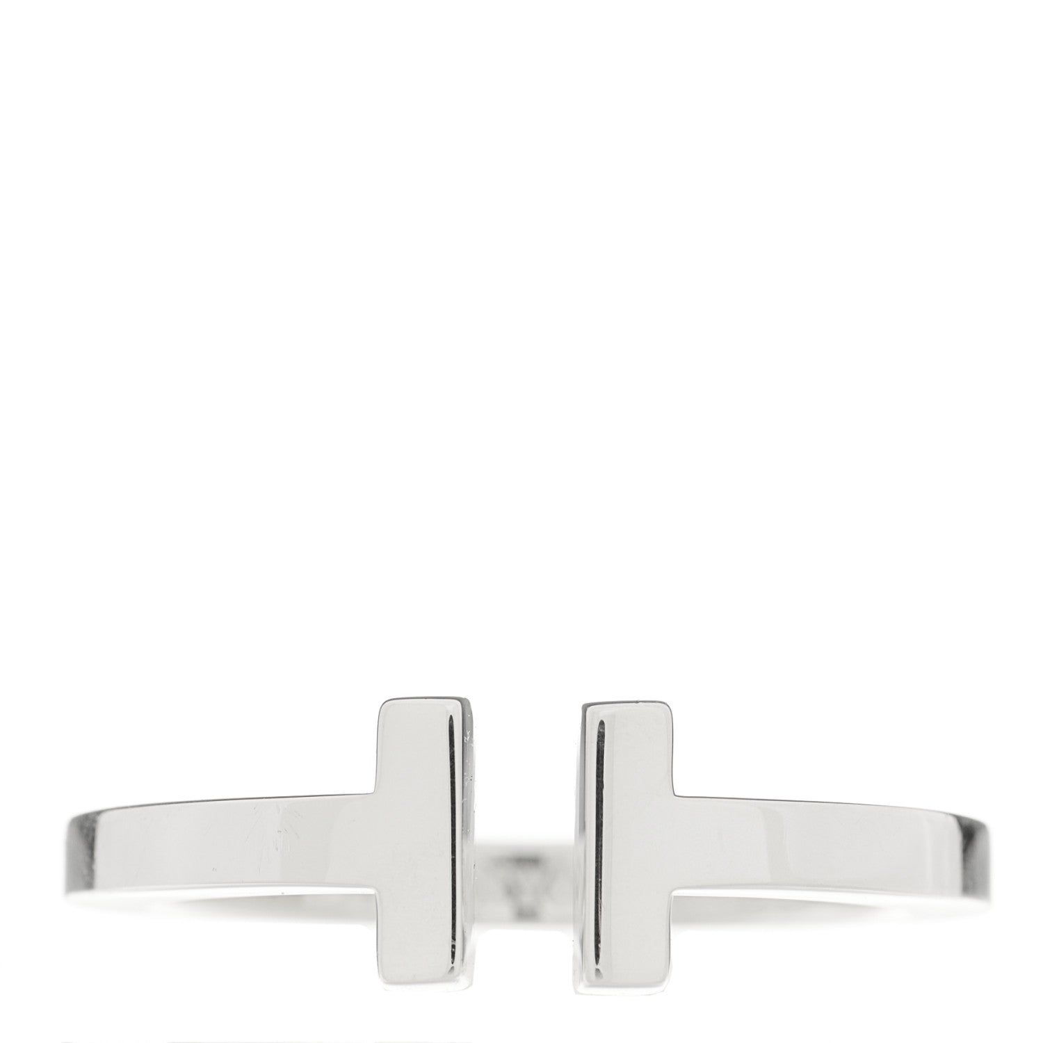 Tiffany Sterling Silver T Square Ring 63 10.25 1 of 4
