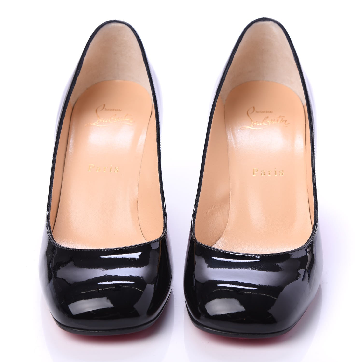 Christian Louboutin Patent Cadrilla 70 Pumps 38 Black 2 of 9