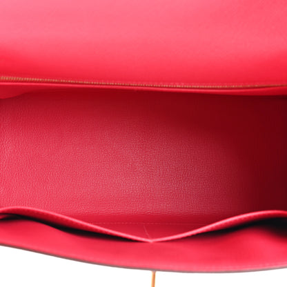 Hermes Epsom Kelly Sellier 28 Rose Extreme 5 of 11