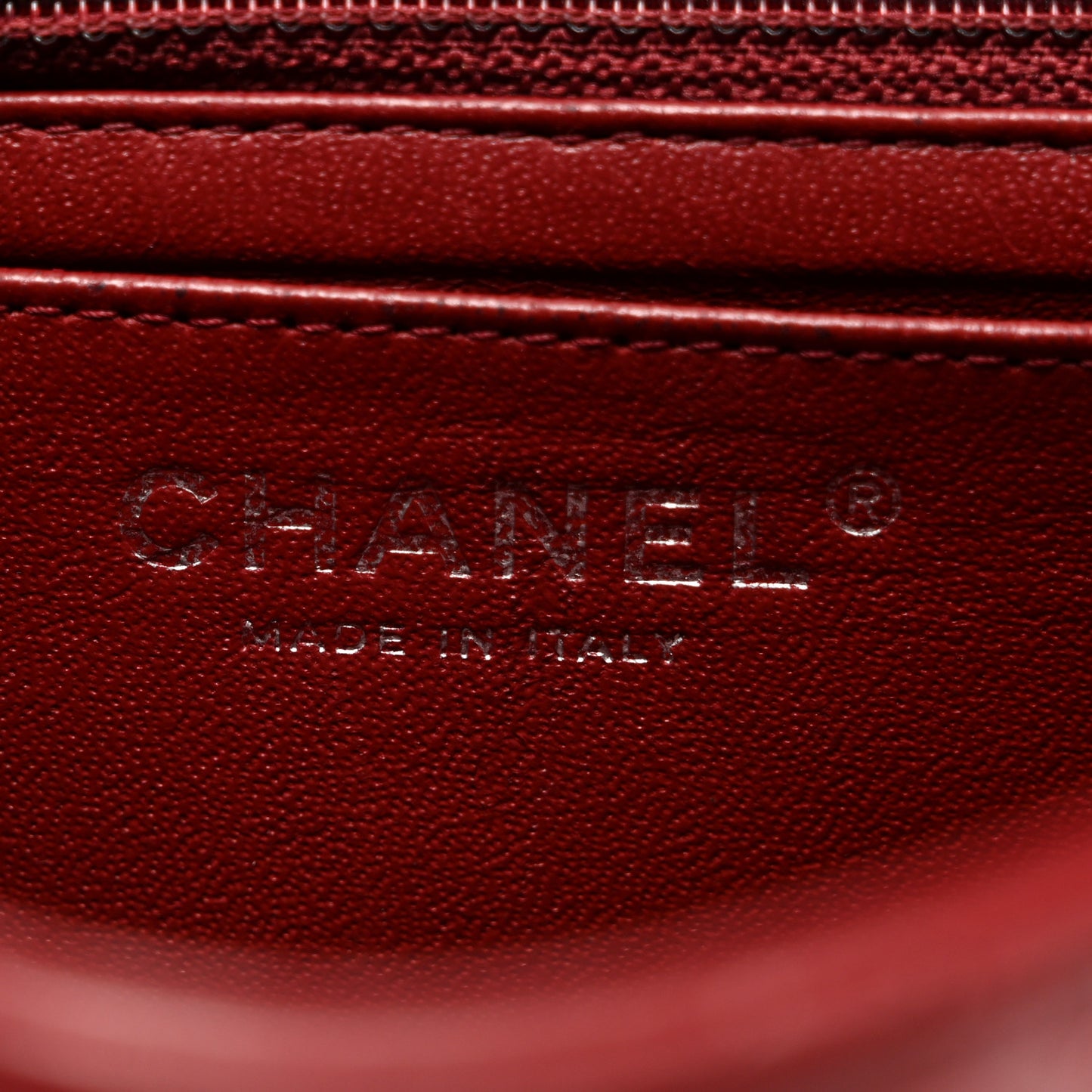 Lambskin Quilted Mini Square Flap Red