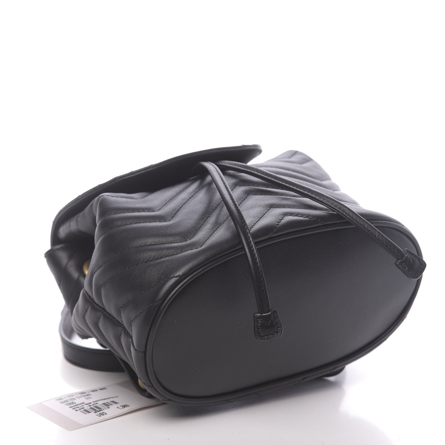 Gucci Calfskin Matelasse GG Marmont Flap Backpack Black 3 of 9