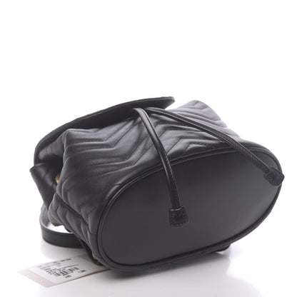 Gucci Calfskin Matelasse GG Marmont Flap Backpack Black 3 of 9