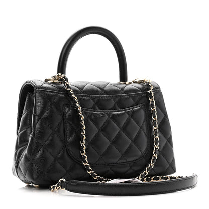 Chanel Caviar Quilted Mini Coco Handle Flap Black 3 of 11