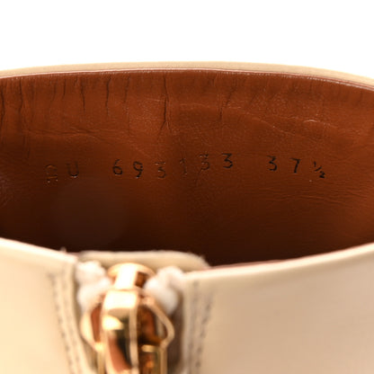 Saint Laurent Calfskin Opyum 110 Ankle Boots 37.5 Real Beige 9 of 10