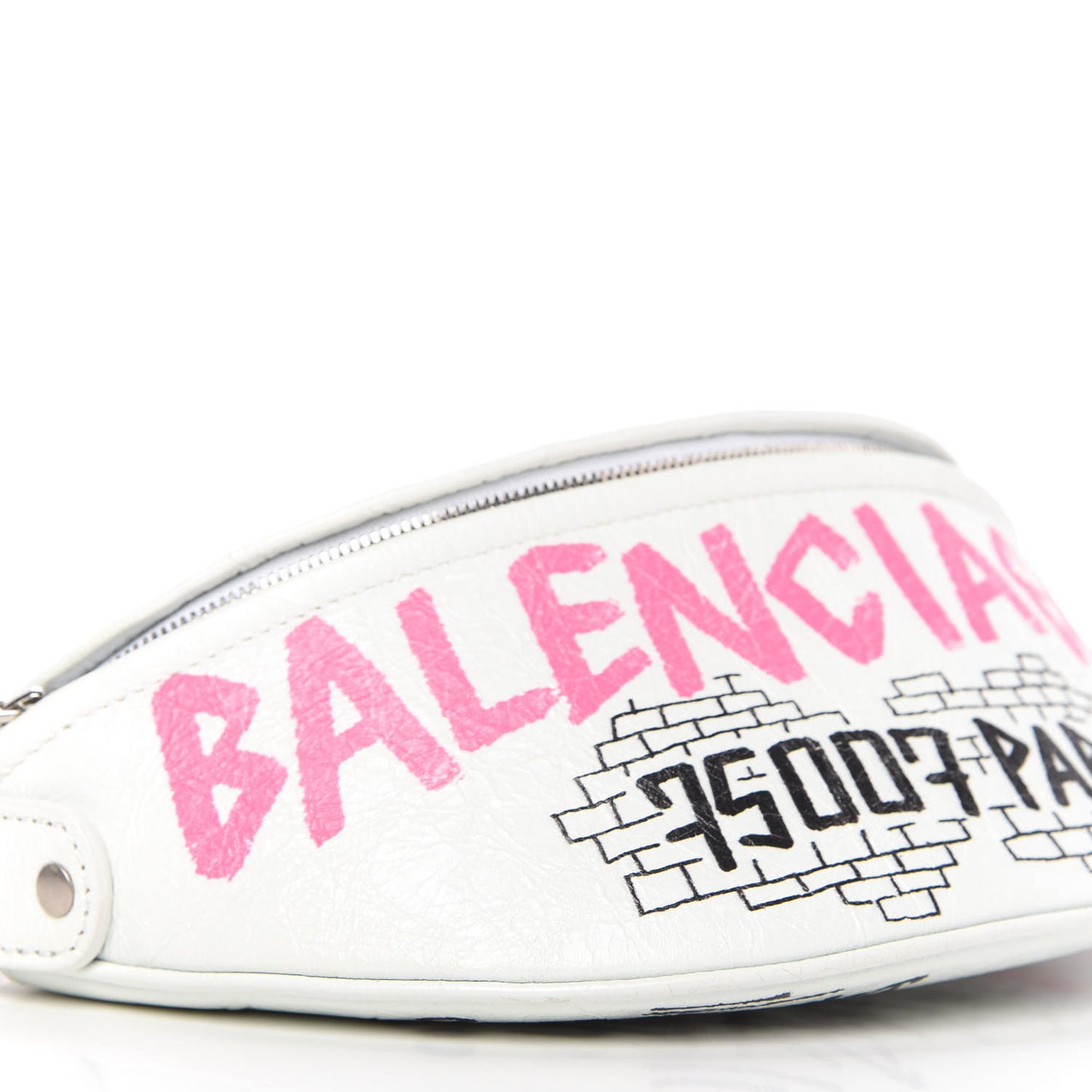 Agneau Arena Graffiti All Over XXS Souvenir Belt Bag White Multicolor