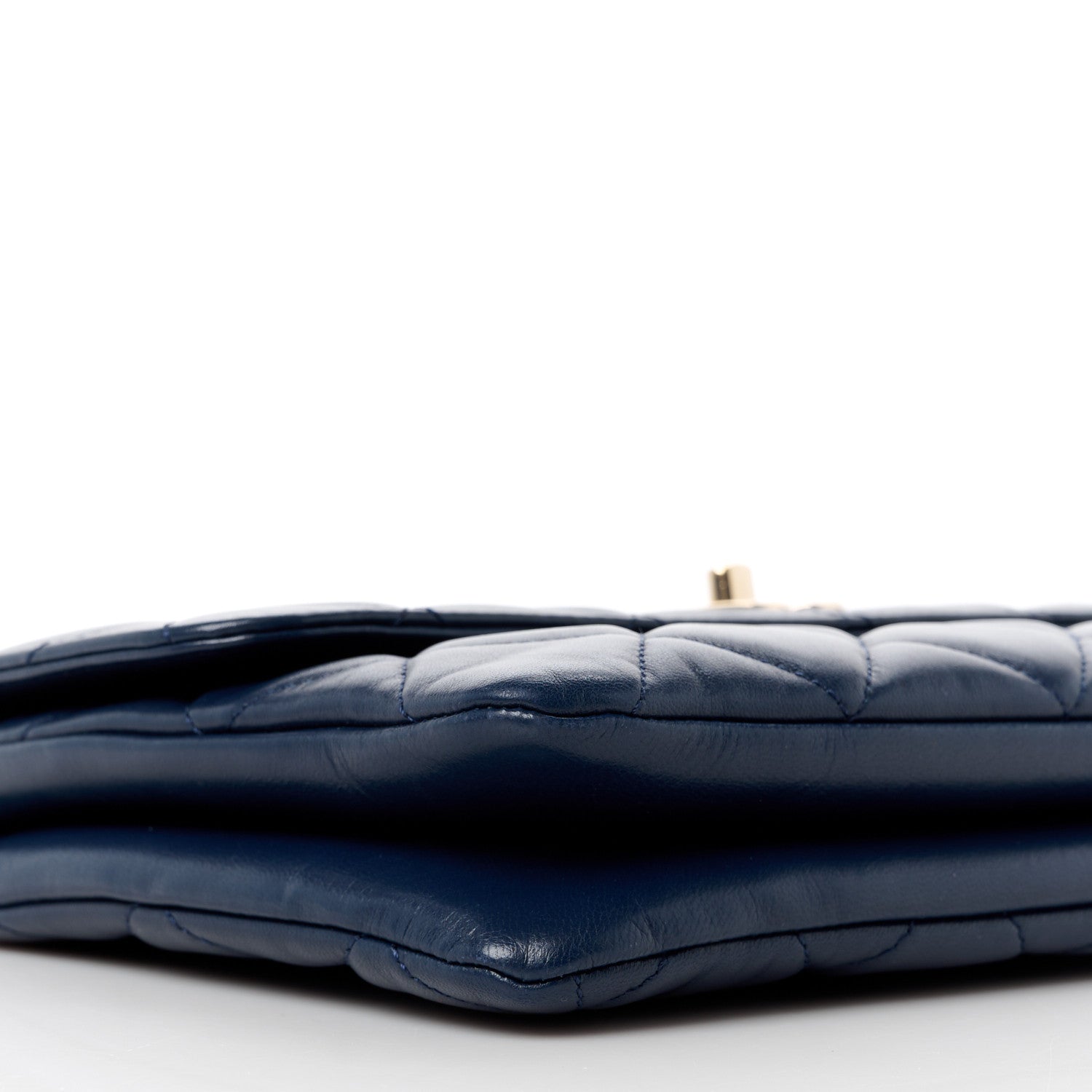 Chanel Lambskin Quilted Medium Trendy CC Flap Navy Blue 11 of 13