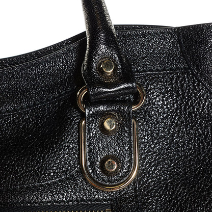 Balenciaga Chevre Gold Metallic Edge Hardware City Black 9 of 16