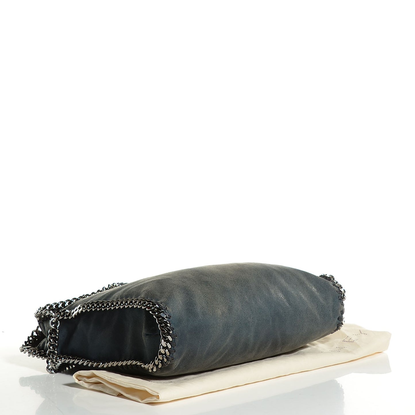 Shaggy Deer Falabella Fold Over Tote Blue