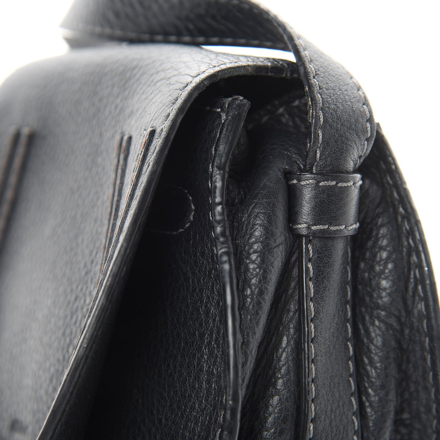 Calfskin Mini Marcie Round Crossbody Bag Black