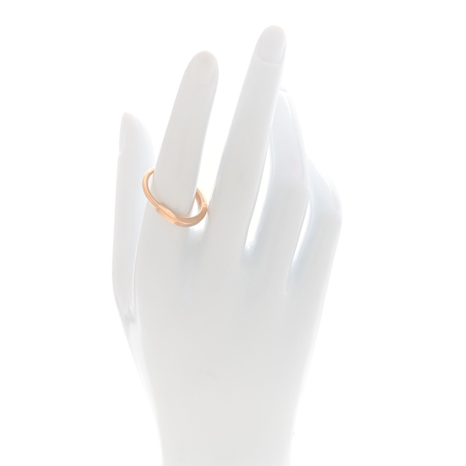 Tiffany 18K Rose Gold Lock Ring 59 8.75 2 of 5