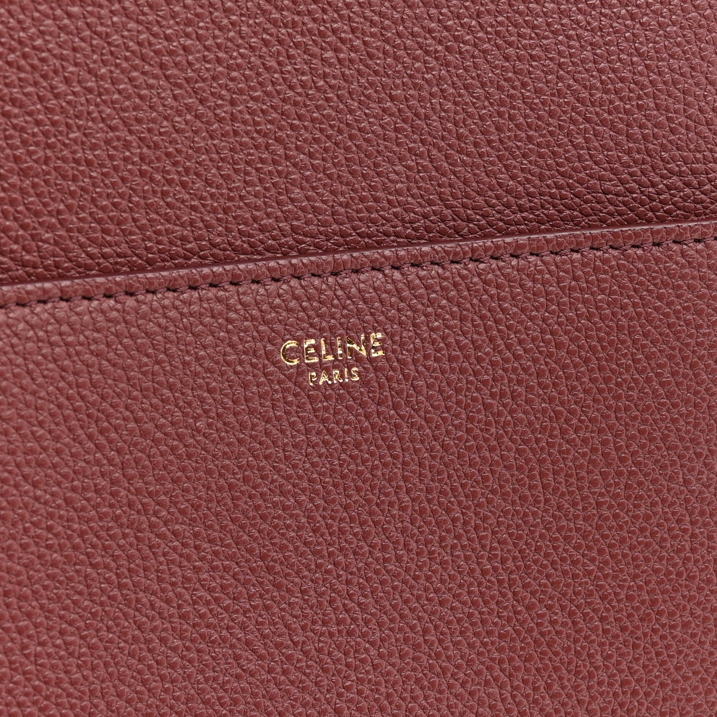 Soft Grained Calfskin Sangle Bucket Bag Light Burgundy
