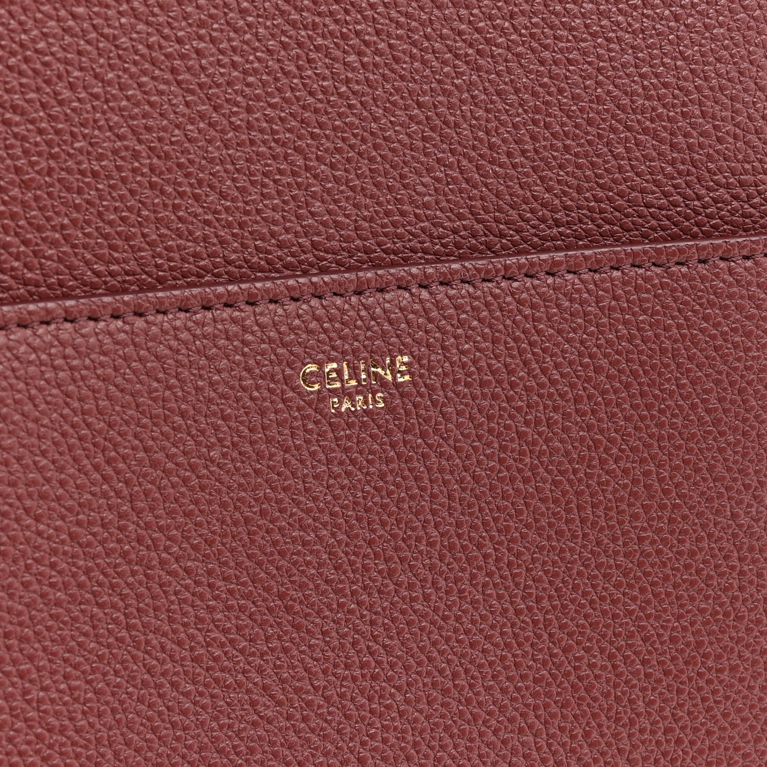 Celine Soft Grained Calfskin Sangle Bucket Bag Light Burgundy 5 of 10