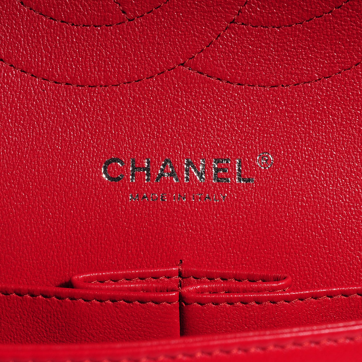 Lambskin Jumbo Double Flap Red