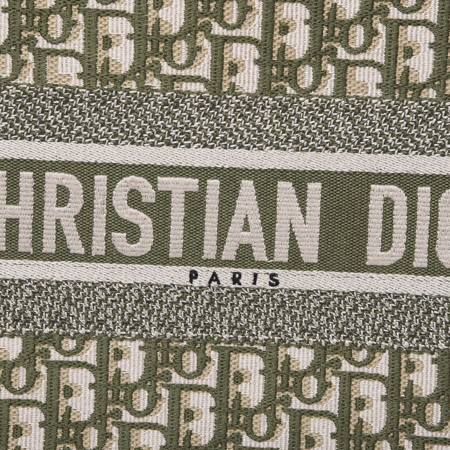 Christian Dior Oblique Book Tote Green Multicolor 8 of 13