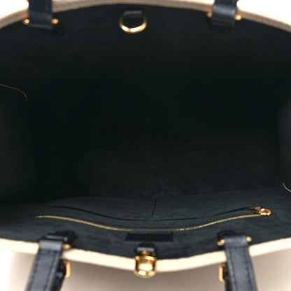 Louis Vuitton Empreinte Monogram Giant Broderies Onthego MM Cream Black 5 of 11