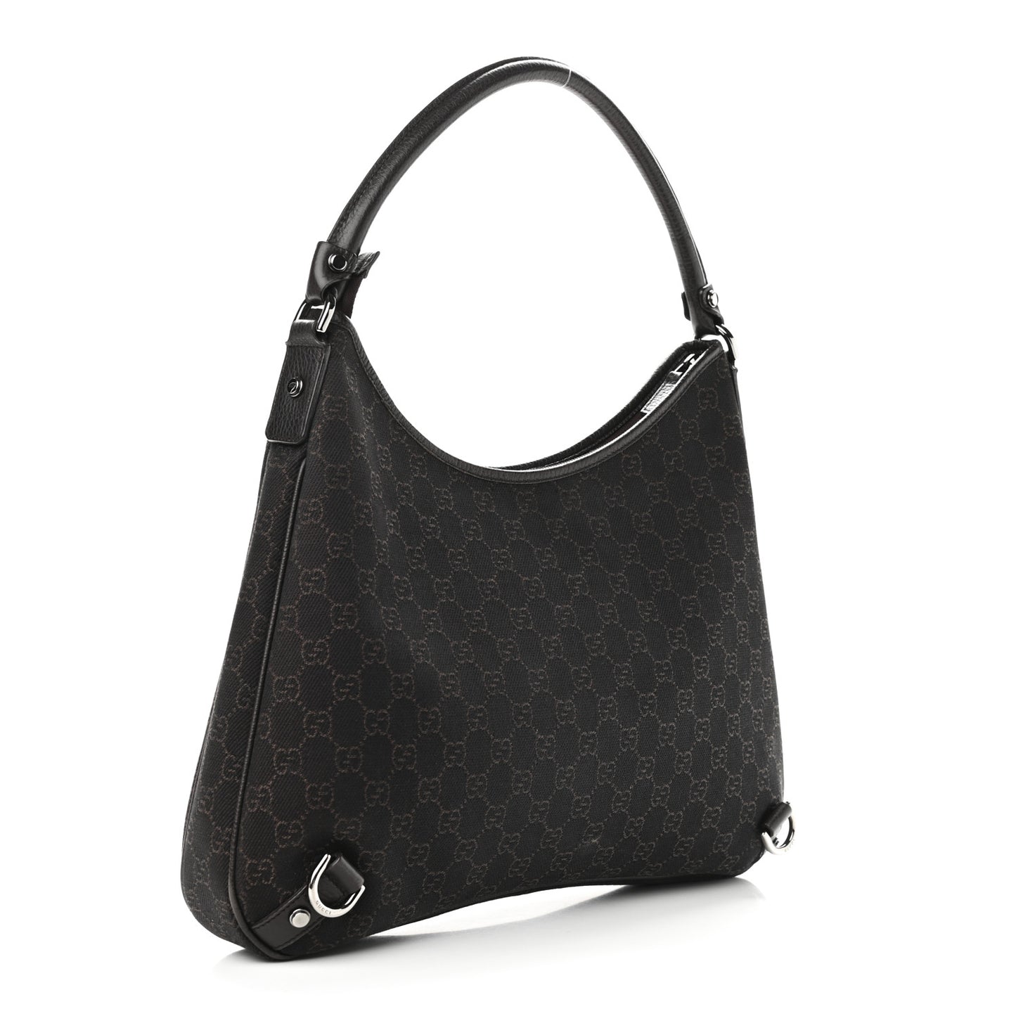 Denim Monogram Abbey D Ring Hobo Brown