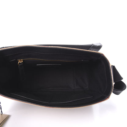 Burberry Canvas Mega Check Large Baildon Messenger Bag Black 5 of 9