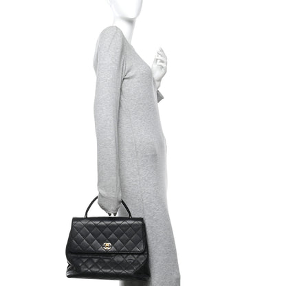 Chanel Caviar Quilted Jumbo Kelly Flap Black 2 of 17