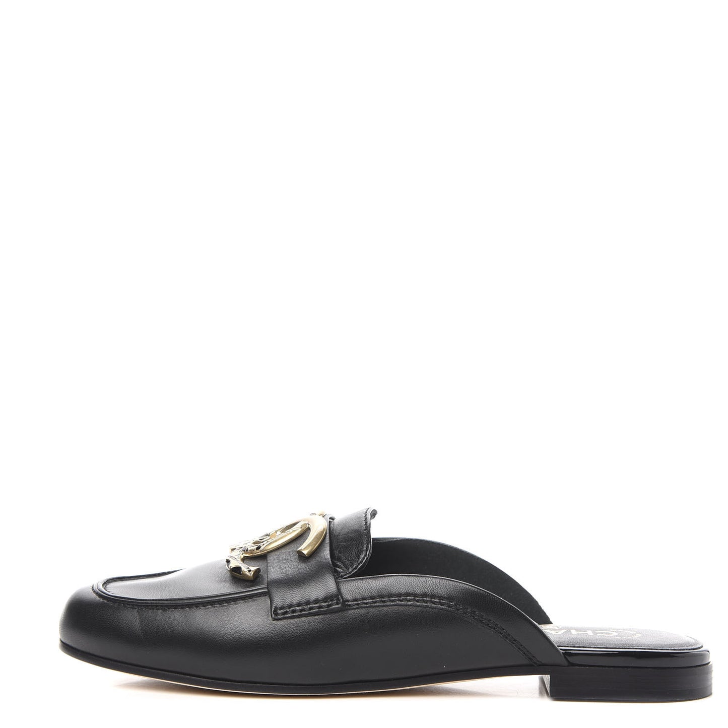 Lambskin CC Mules 40 Black