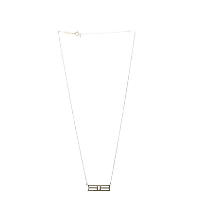 Tiffany 18K Yellow Gold Tiffany T Two Open Horizontal Bar Pendant Necklace 2 of 6