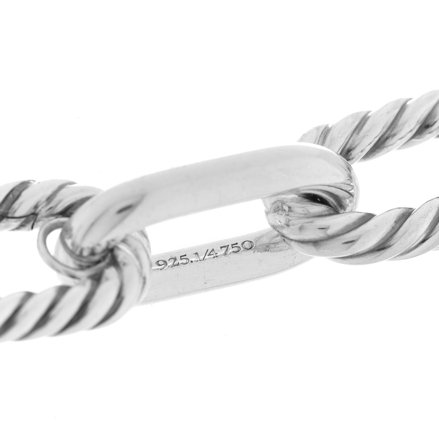 David Yurman Sterling Silver 18K Yellow Gold 13.5mm Madison Link Necklace 4 of 6