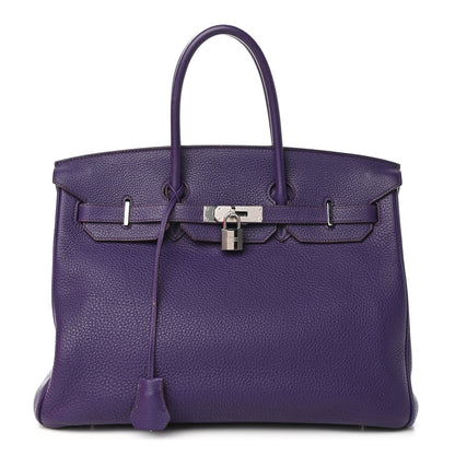 Hermes Togo Birkin 35 Iris 1 of 11