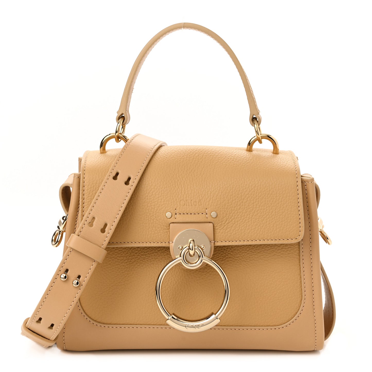 Calfskin Mini Tess Day Bag Sweet Beige