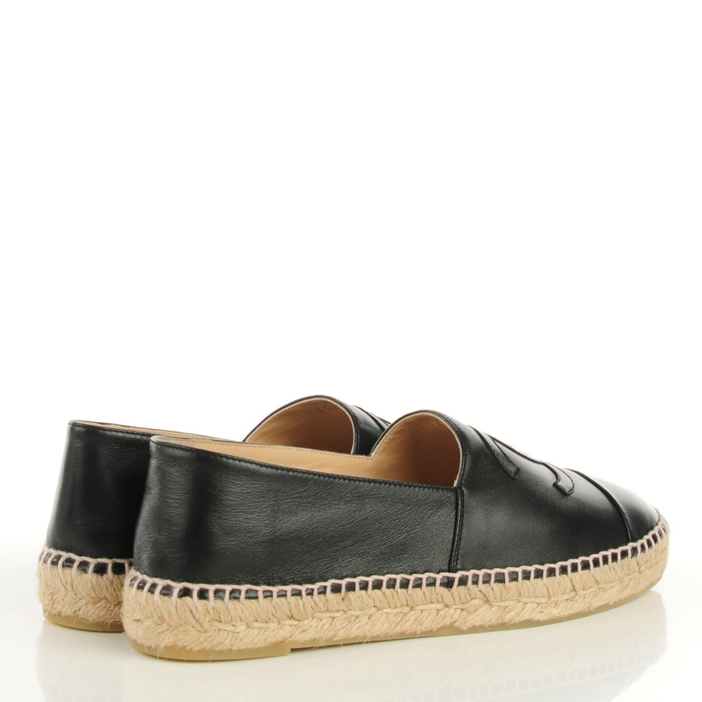 Lambskin CC Espadrilles 41 Black