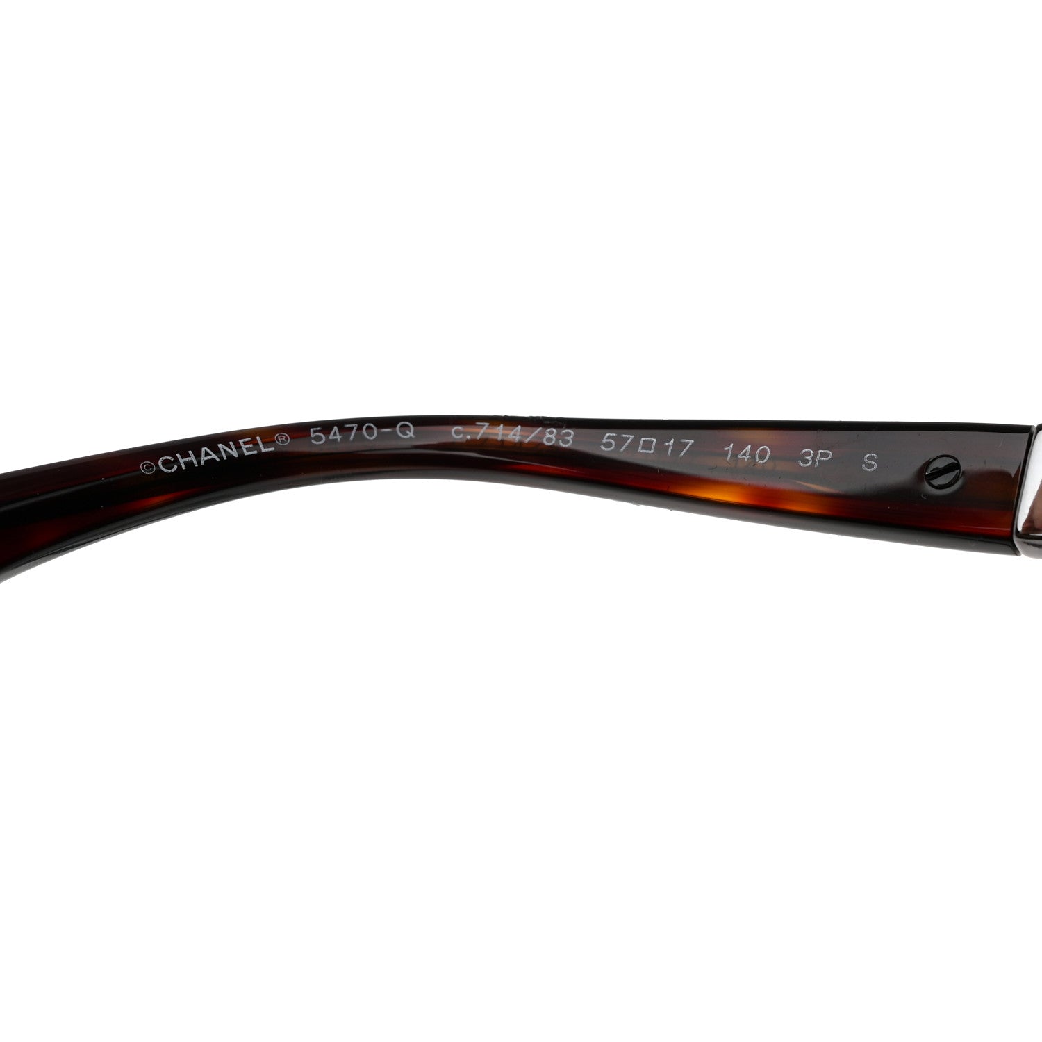 Chanel Acetate Chain Sunglasses 5470-Q-A Dark Havana 6 of 7