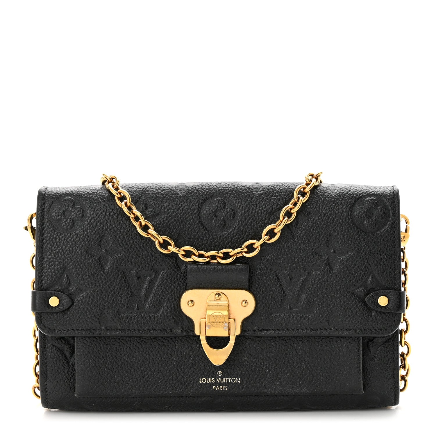 Louis Vuitton Empreinte Vavin Chain Wallet Black 1 of 12