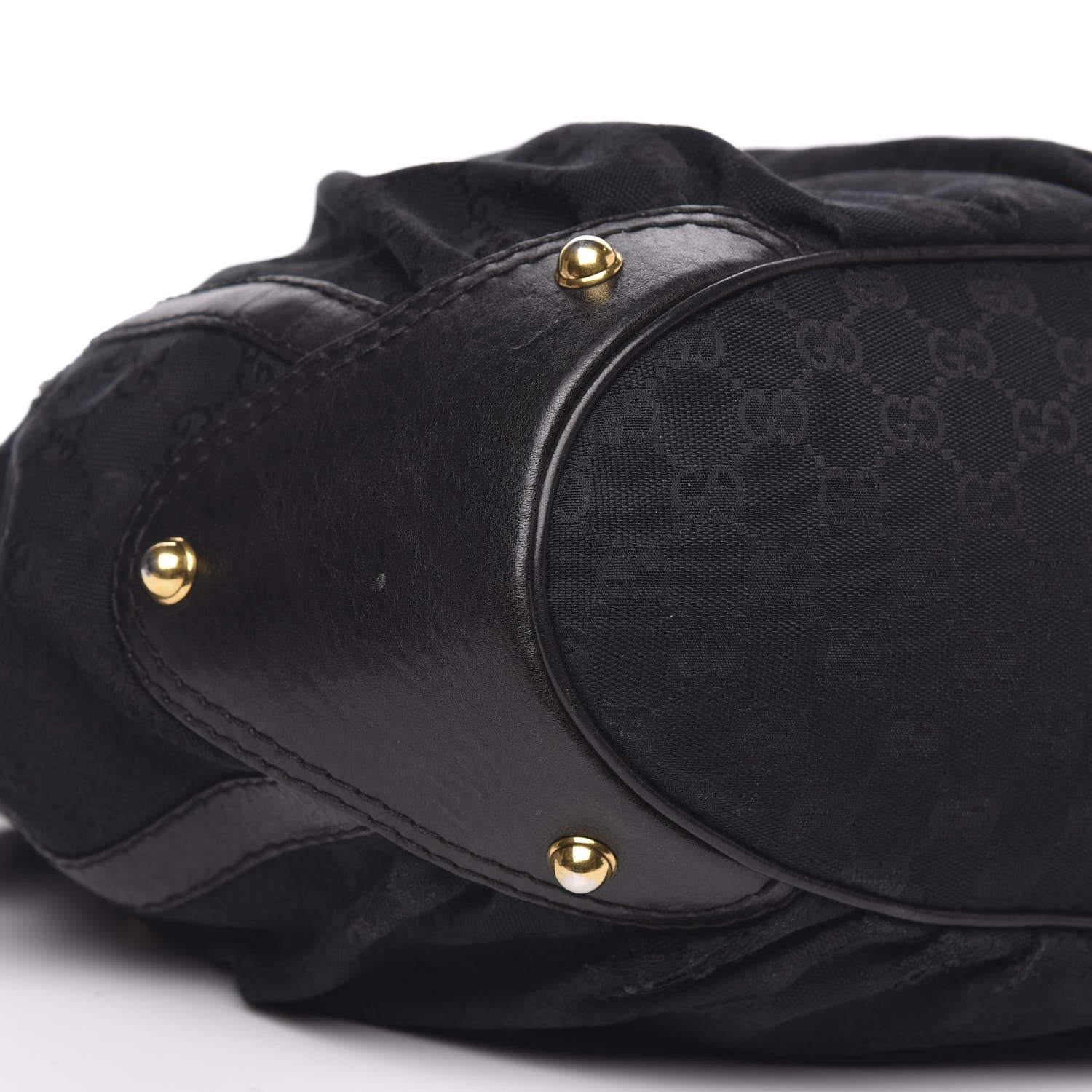 Gucci Monogram Medium Jockey Tote Black 8 of 17