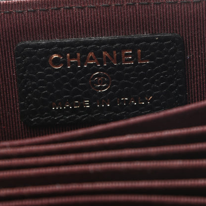 Chanel Caviar Quilted Gusseted Card Holder Black 6 of 7