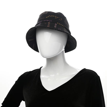 Chanel Denim Mood Cloche Bucket Hat S Black 2 of 8