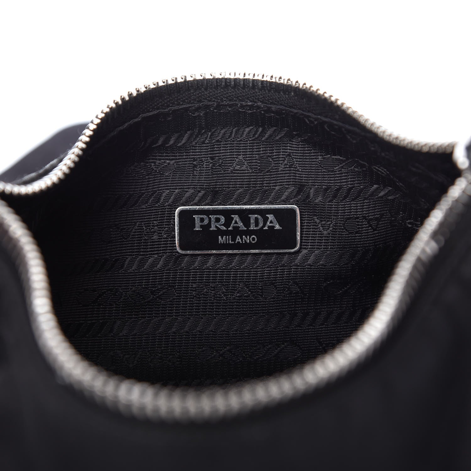 Prada Nylon Re-Edition 2005 Shoulder Bag Black 8 of 10