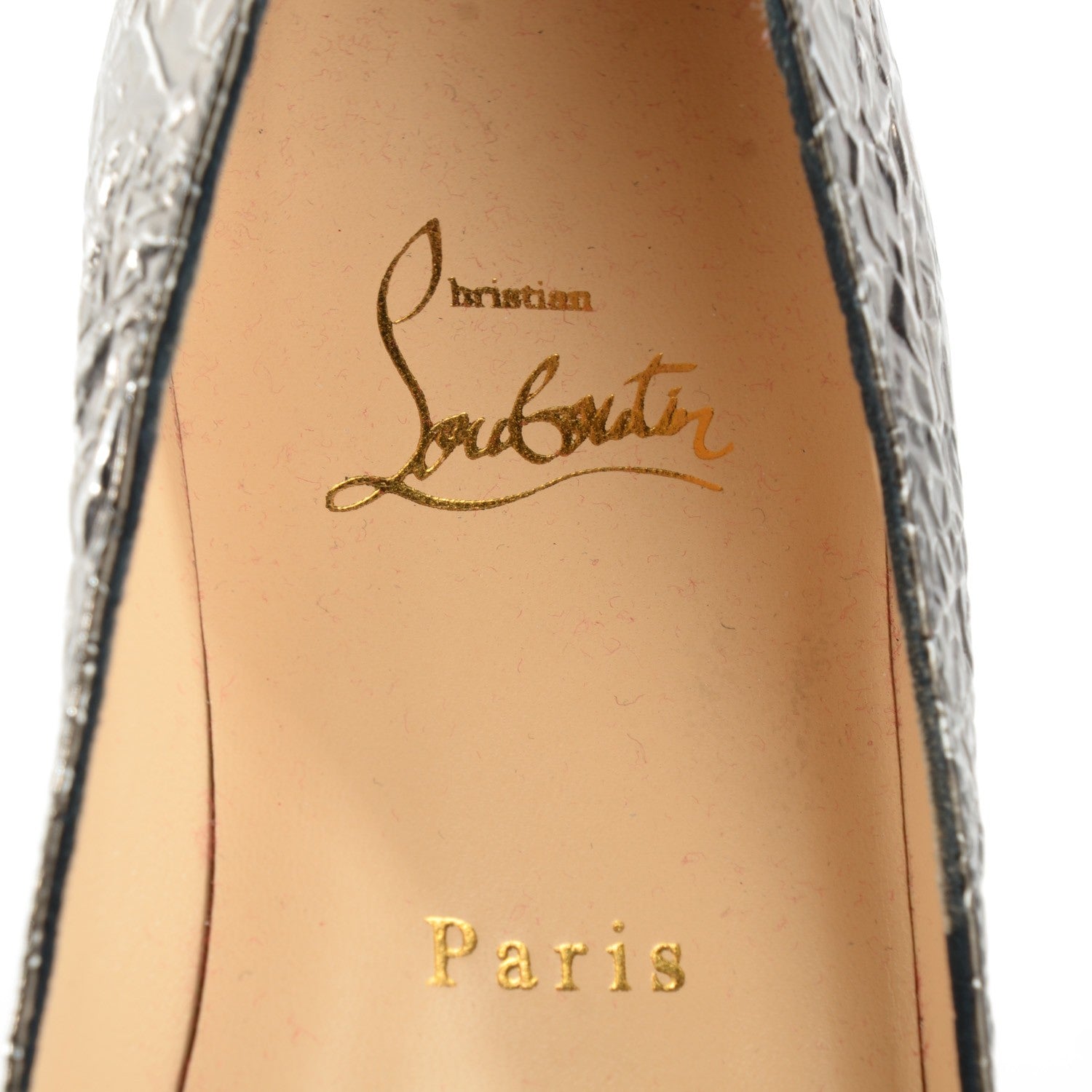 Christian Louboutin Metallic Pigalle Flats 38 8 of 8