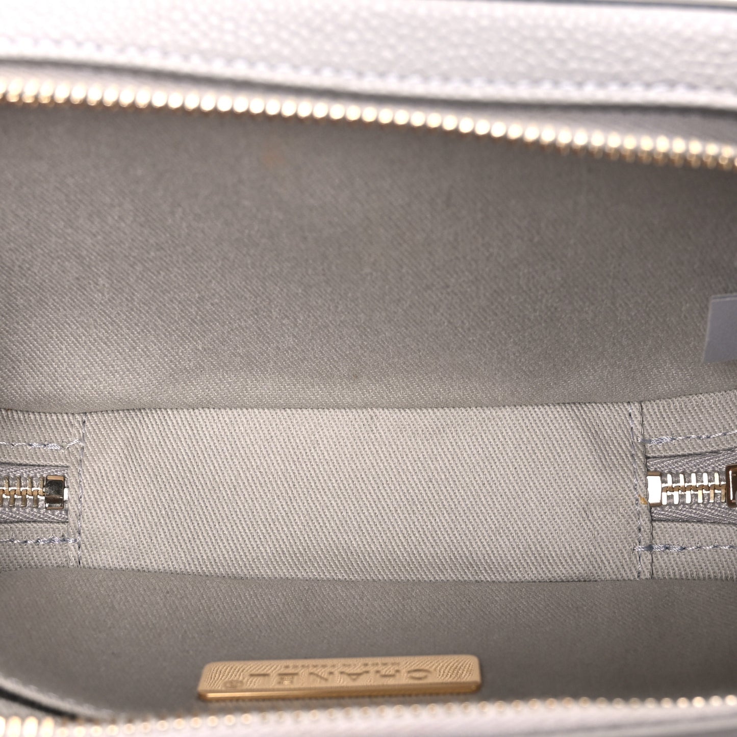 Caviar Quilted Waist Bag Grey