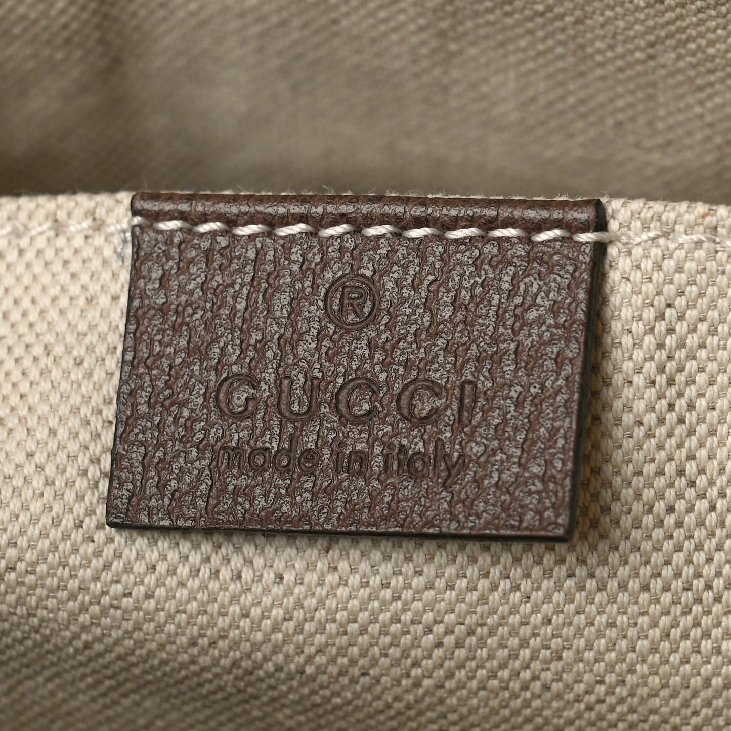 Soft GG Supreme Monogram Textured Dollar Calfskin Web Ophidia Pouch Pocket Belt Bag Beige Ebony New Acero Black