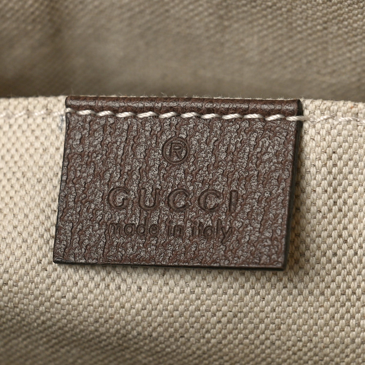 Gucci Soft GG Supreme Monogram Textured Dollar Calfskin Web Ophidia Pouch Pocket Belt Bag Beige Ebony New Acero Black 6 of 10
