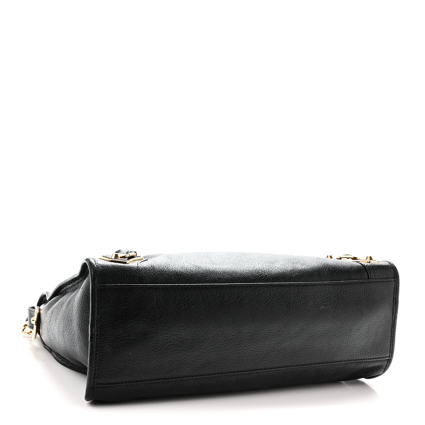 Chevre Gold Metallic Edge Hardware City Black