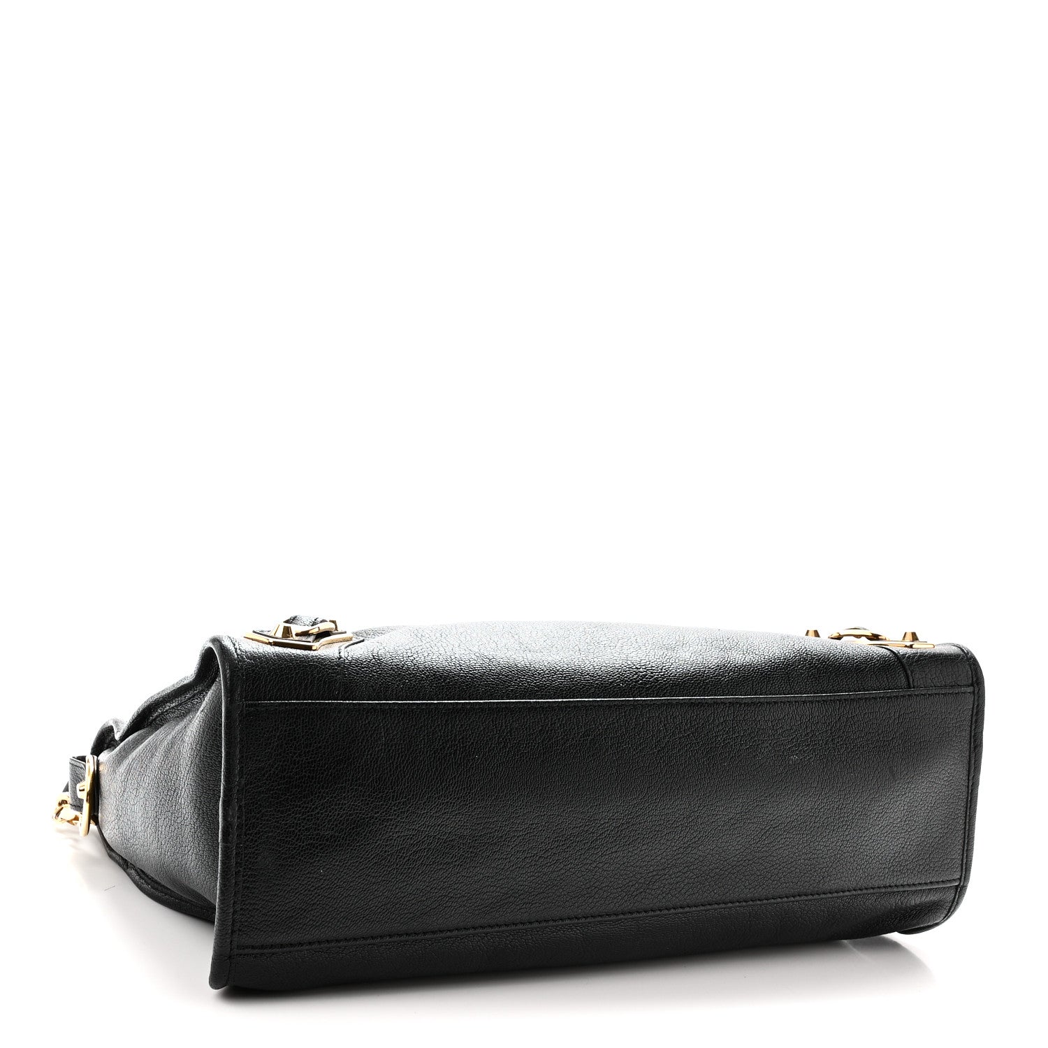 Balenciaga Chevre Gold Metallic Edge Hardware City Black 5 of 11