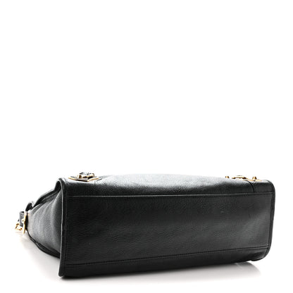 Balenciaga Chevre Gold Metallic Edge Hardware City Black 5 of 11