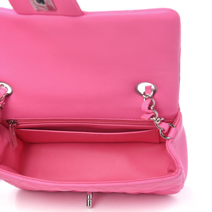Chanel Lambskin Quilted Mini Rectangular Flap Pink 5 of 11