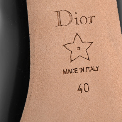 Christian Dior Brushed Calfskin Uniform 30mm Pumps 40 Black 8 of 9