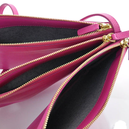 Celine Leather Trio Crossbody Bag Hibiscus 8 of 11